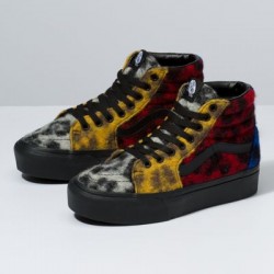 Vans Women Shoes Mix Leopard Sk8-Hi Platform 2.0 Multi/Black