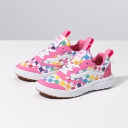 Vans Kids Shoes Kids Checkerboard UltraRange Rapidweld Rainbow/True White