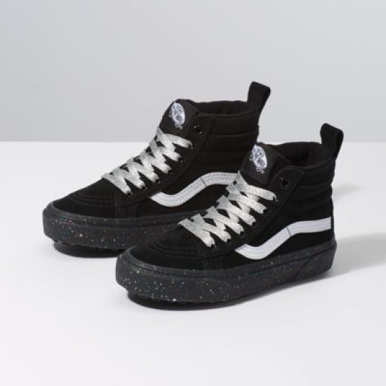 Vans Kids Shoes Kids Sk8-Hi MTE Glitter Sidewall/Black