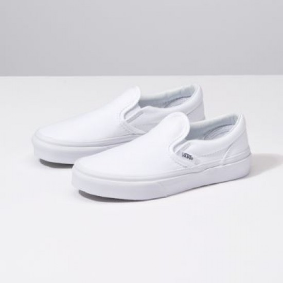 Vans Kids Shoes Kids Slip-On true white
