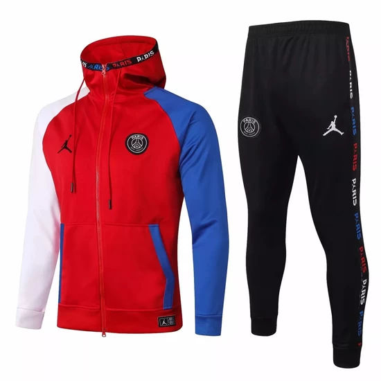 Jordan X Psg Soccer Casual Fleece Presentation Tracksuit 2020 Red