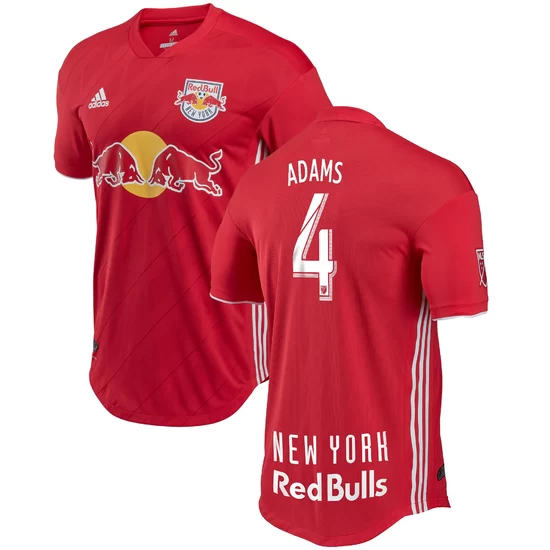 Men's New York Red Bulls Tyler Adams adidas Red 2018 Secondary Authentic Player Jersey