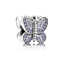 Pandora Sparkling Butterfly, Purple CZ