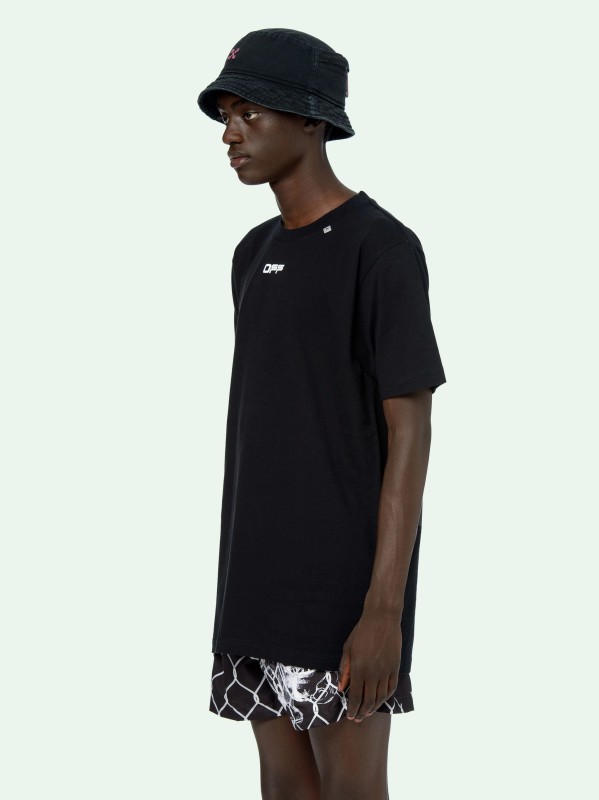 Off-White Black Tee side face