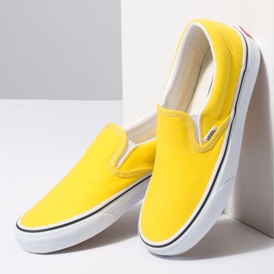 Vans Women Shoes Slip-On Vibrant Yellow/True White