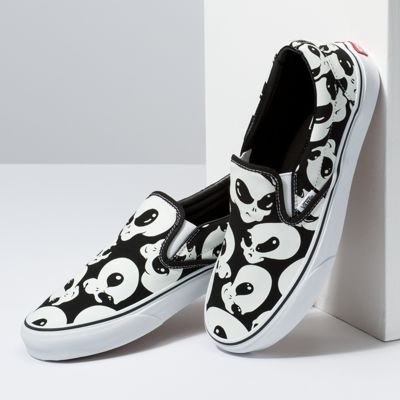 Vans Women Shoes Alien Ghosts Slip-On Black/True White