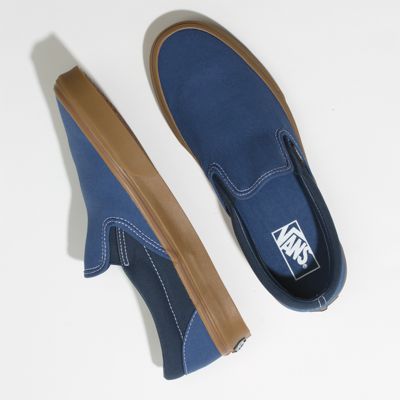 Vans Men Shoes Gum Slip-On True Navy/Dress Blues
