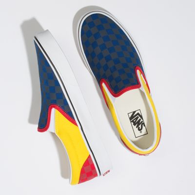 Vans Men Shoes OTW Rally Slip-On Navy/Yellow/Red