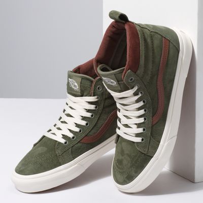 Vans Men Shoes Sk8-Hi MTE Deep Lichen Green/Root Beer