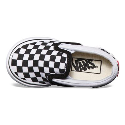 Vans Kids Shoes Toddler Checkerboard Slip-On Black/True White