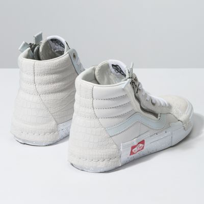 Vans Women Shoes Glitter Mix Sk8-Hi Reissue CAP Blanc De Blanc/True White