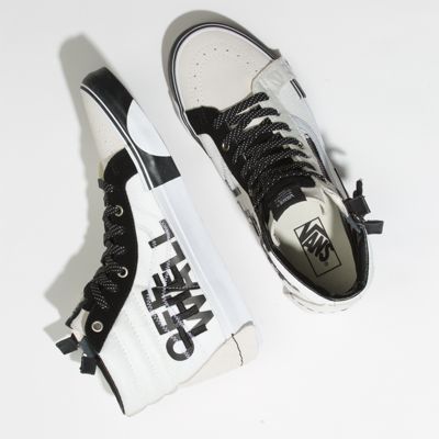 Vans Women Shoes Reflective Sk8-Hi Reissue CAP Marshmallow/Black