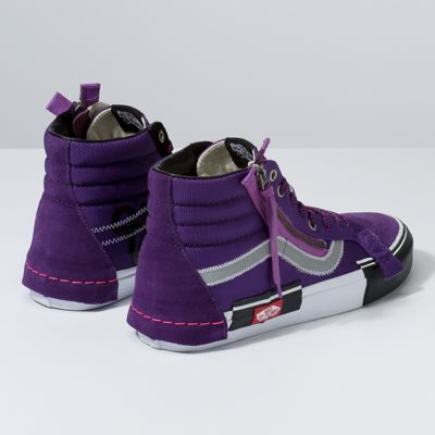 Vans Women Shoes Reflective Sk8-Hi Reissue CAP Violet Indigo/Black