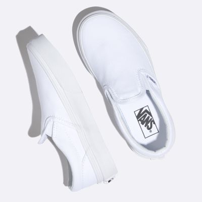 Vans Kids Shoes Kids Slip-On true white