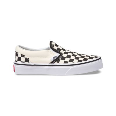 Vans Kids Shoes Kids Checkerboard Slip-On (Checkerboard) black/white